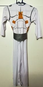 Kids Costumes to Hire - White onesie & detail